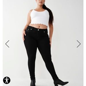 True religion Jennie mid rise curvy skinny jeans-womens